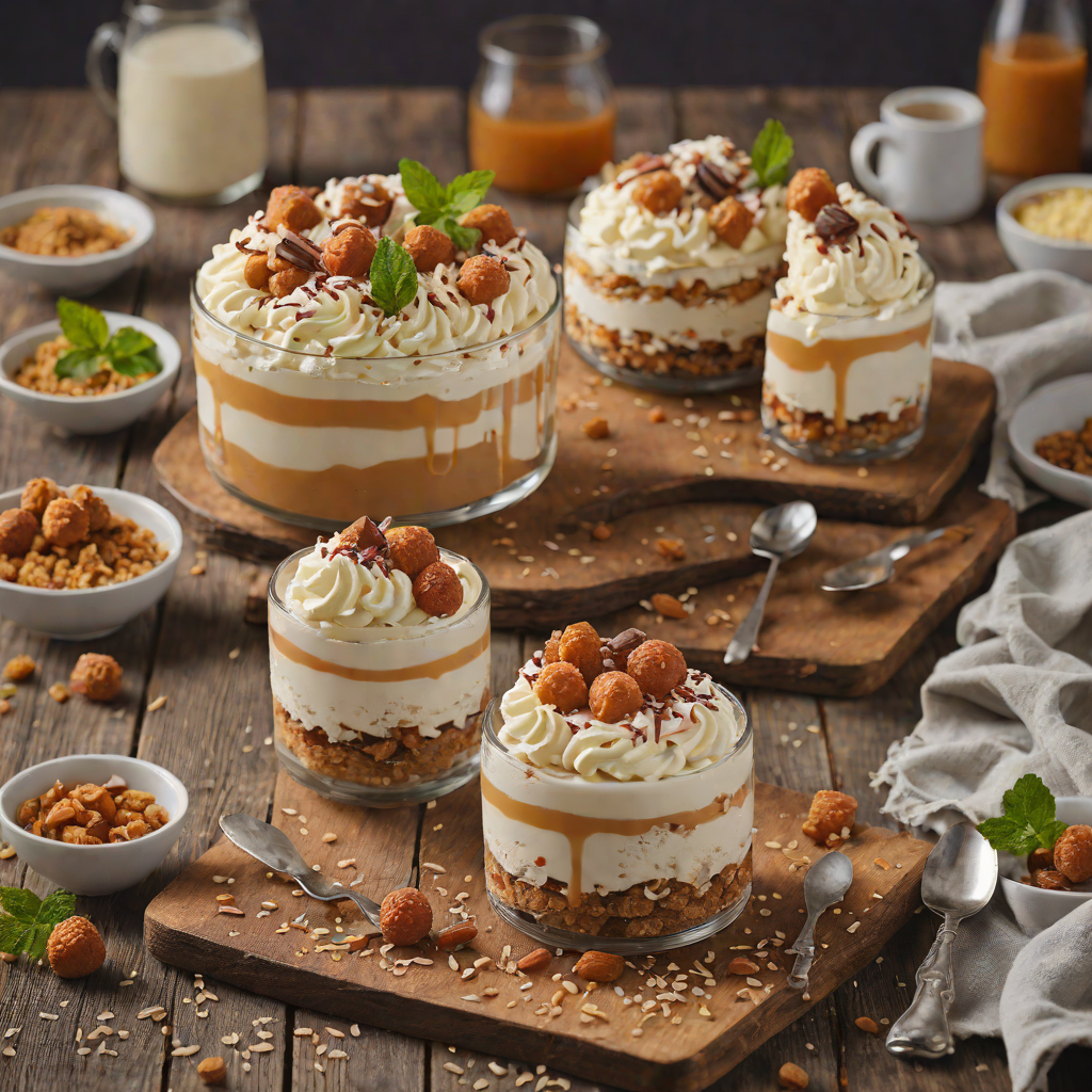 Salted Caramel Lamington Trifle with Mascarpone Cream