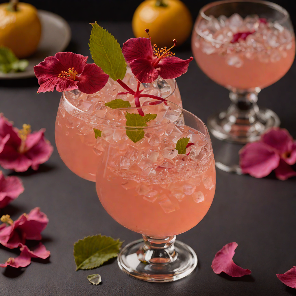 Tropical Hibiscus Tequila Fizz