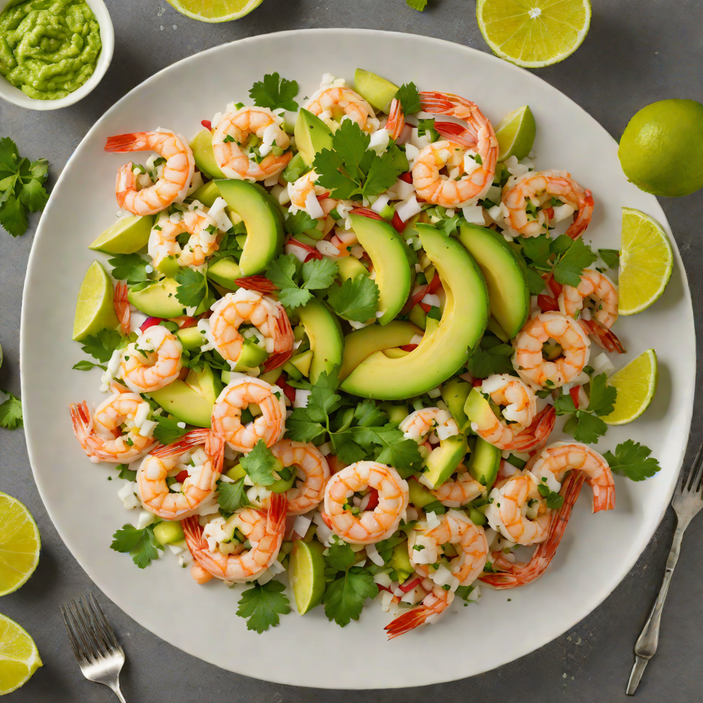 Tequila-Lime Shrimp Ceviche with Avocado and Cilantro