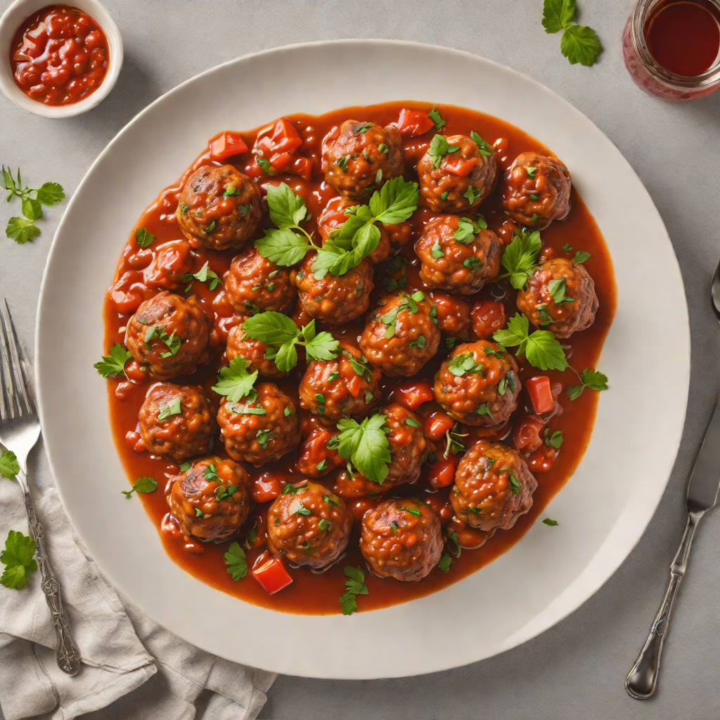 Kosovan Spiced Lamb Meatballs with Tomato Sauce