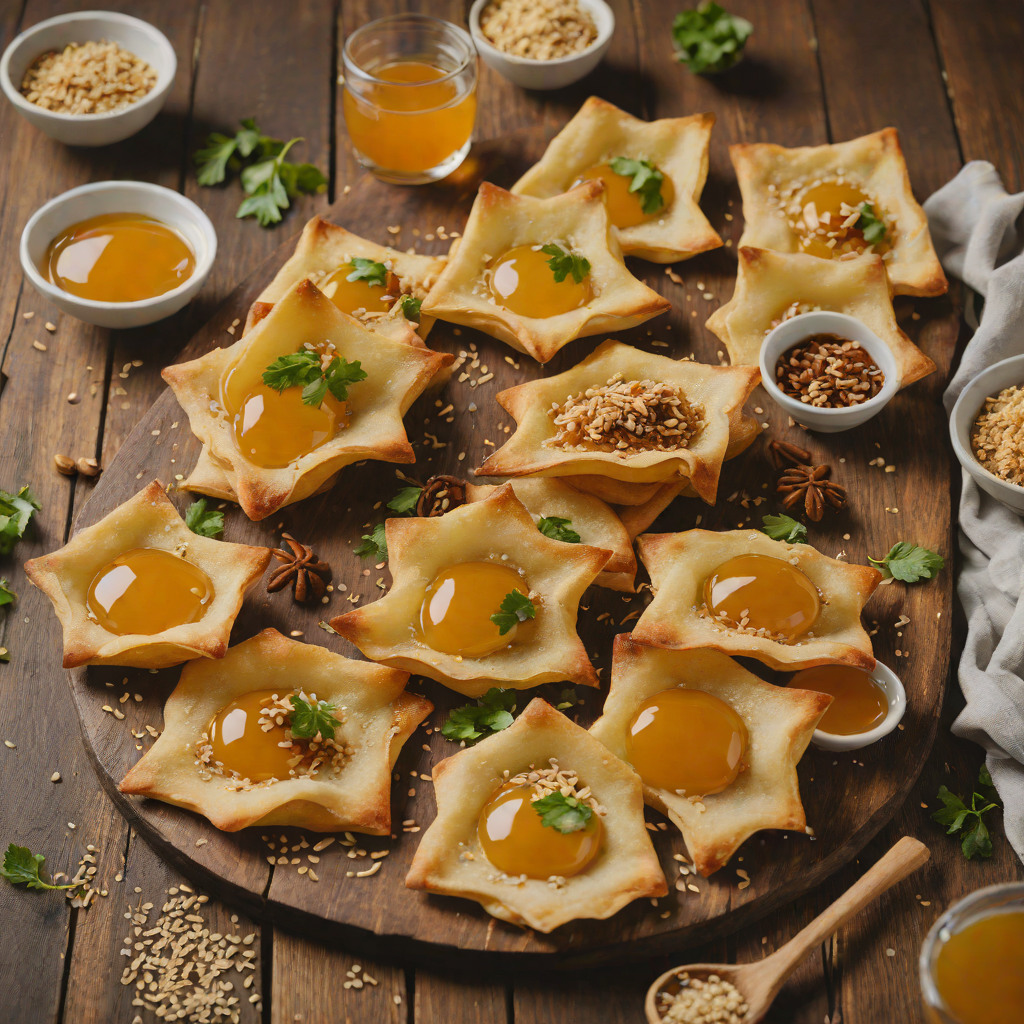 Ethiopian-Style Atayef with Honey and Toasted Sesame