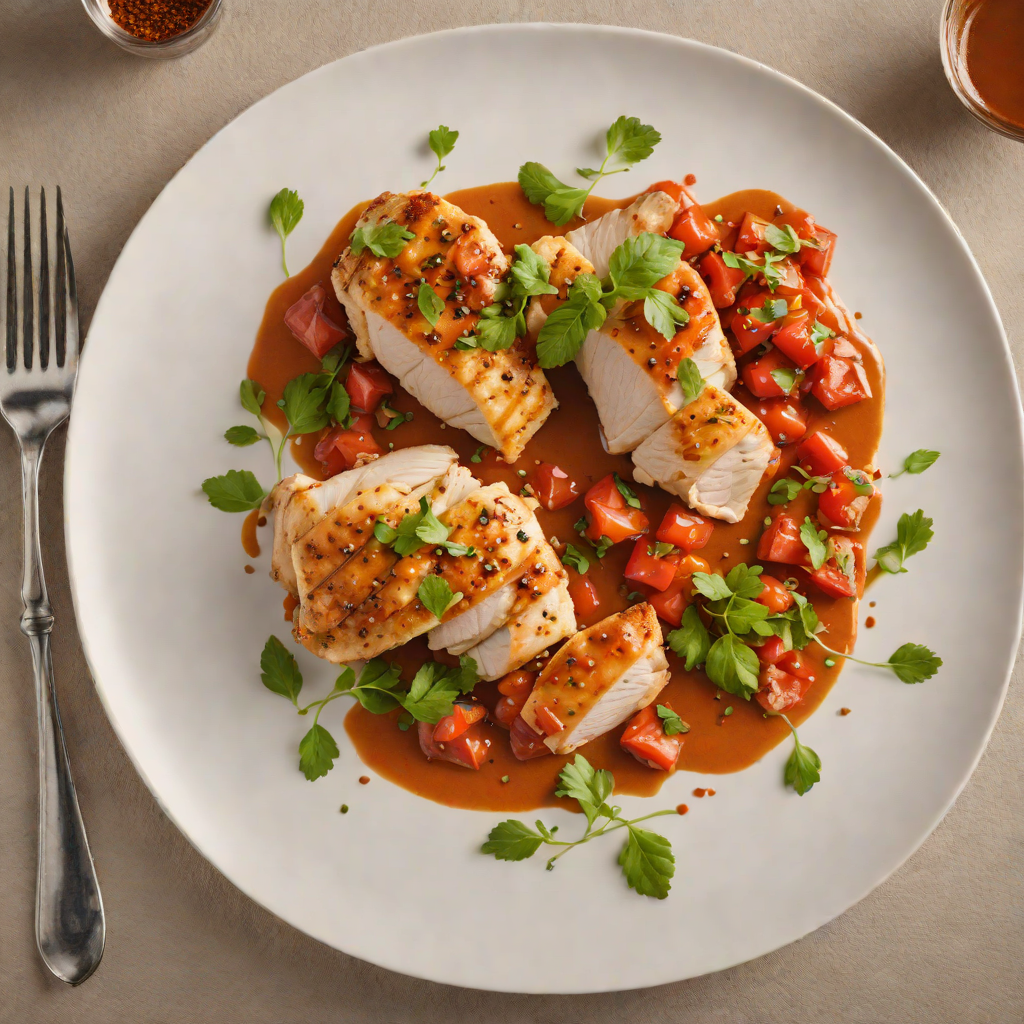 Pan-Seared Chicken with Romesco Sauce