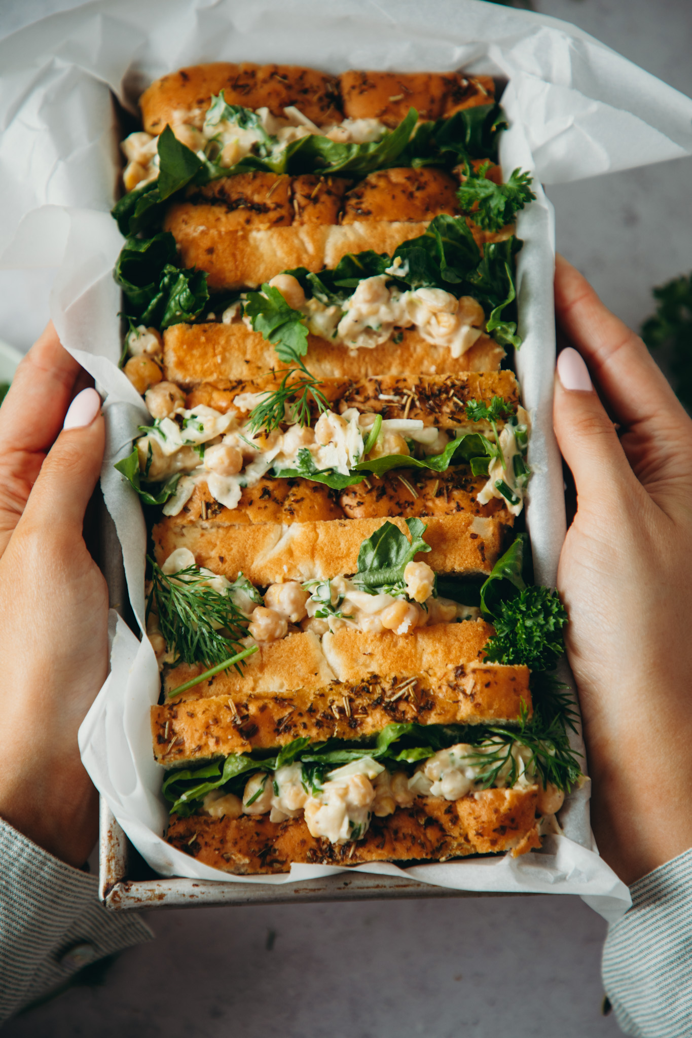 Herbed Chickpea 'Tuna' Salad Sandwiches