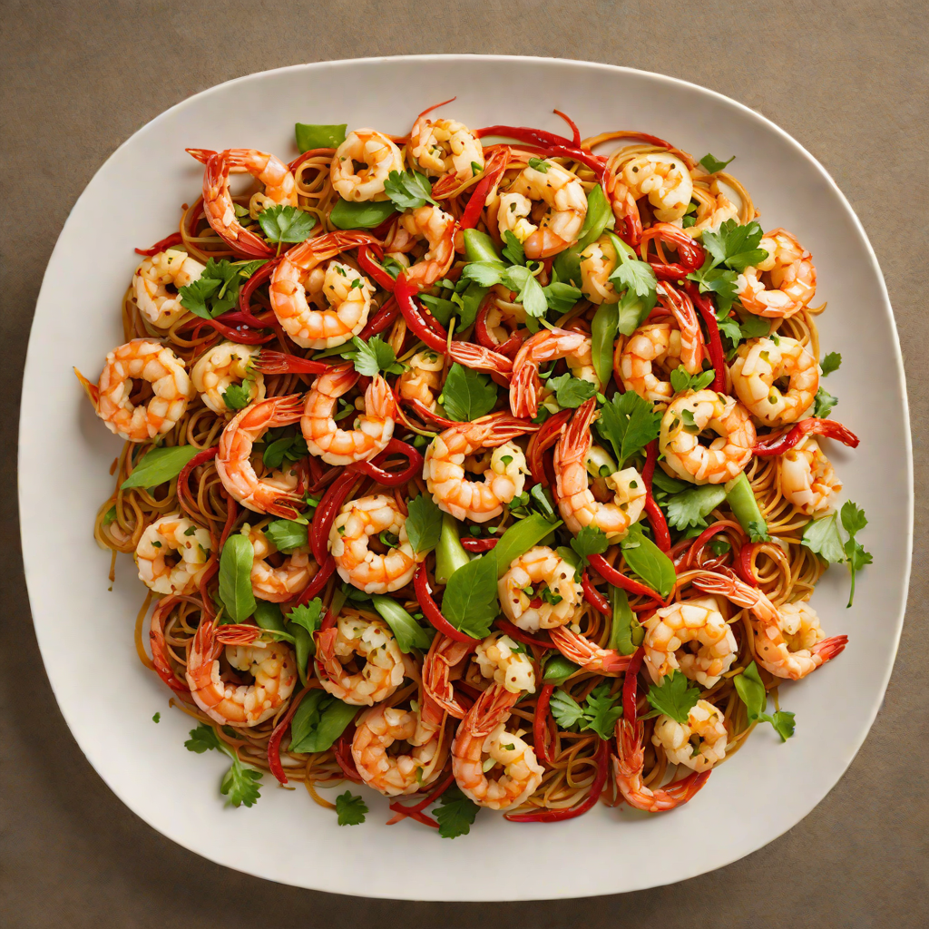 Spicy Shrimp Stir-Fry with Garlic and Chili Oil