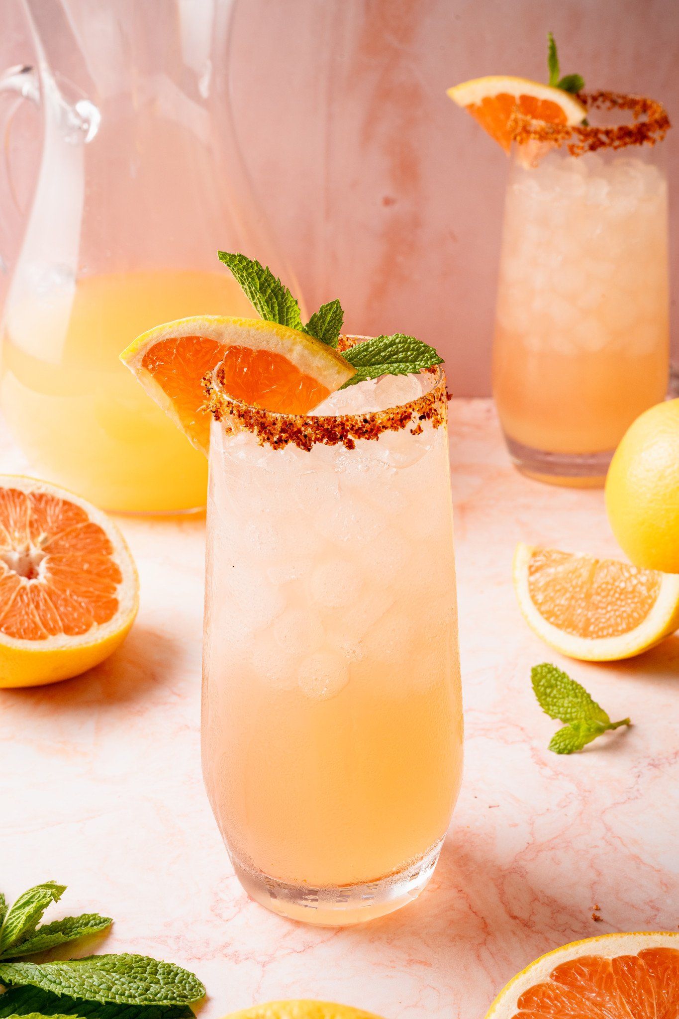 Citrus-Spiced Paloma with Grapefruit and Tajín