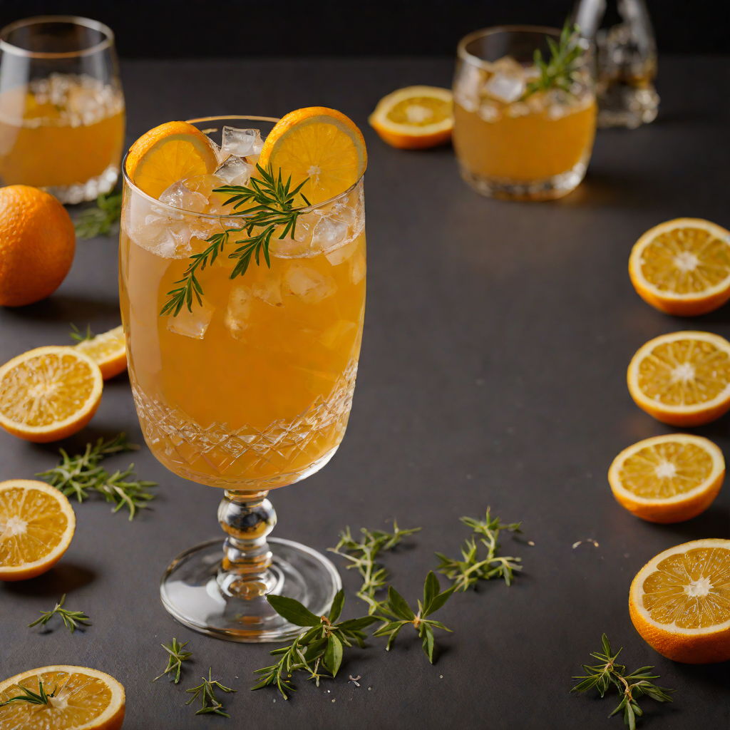 Citrus-Spiced Bourbon Sour with Honey and Thyme