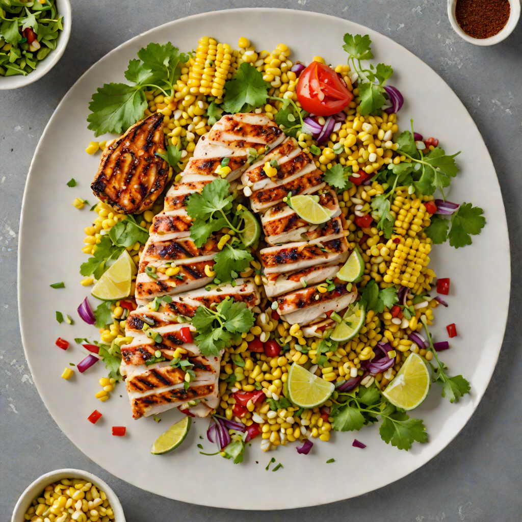 Grilled Mezcal-Lime Chicken with Charred Corn Salad