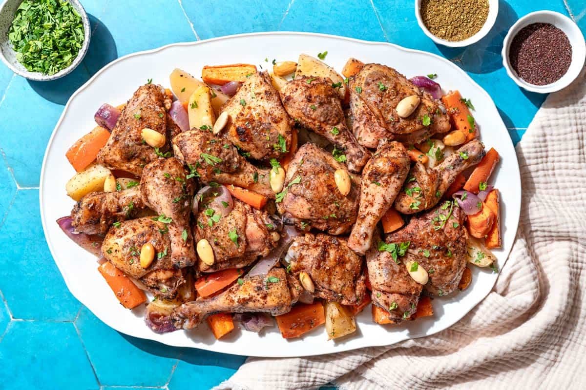 Sheet Pan Za'atar Roasted Chicken with Sumac Onions