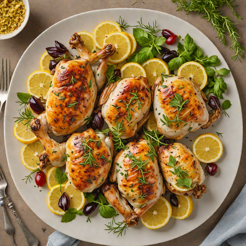 Slow-Roasted Mediterranean Lemon-Herb Chicken