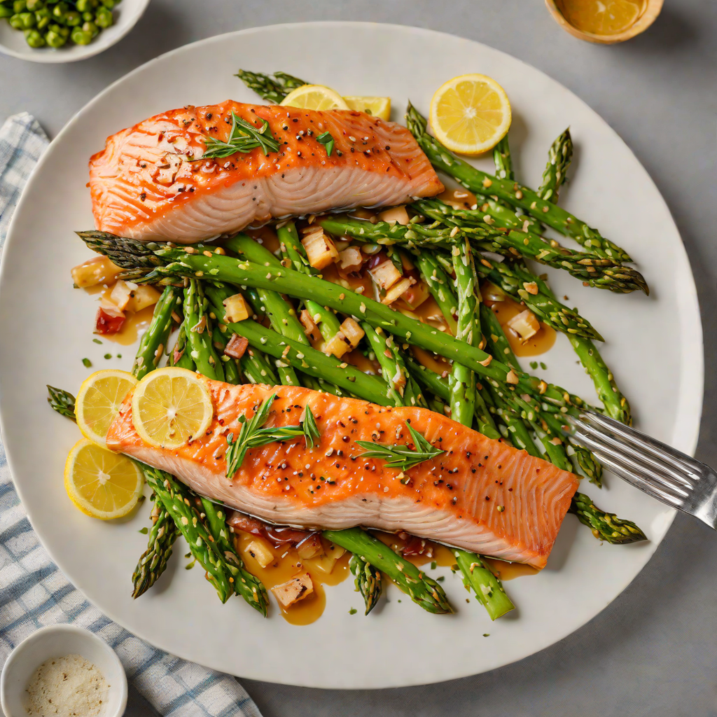 Sheet Pan Maple-Glazed Salmon with Roasted Asparagus