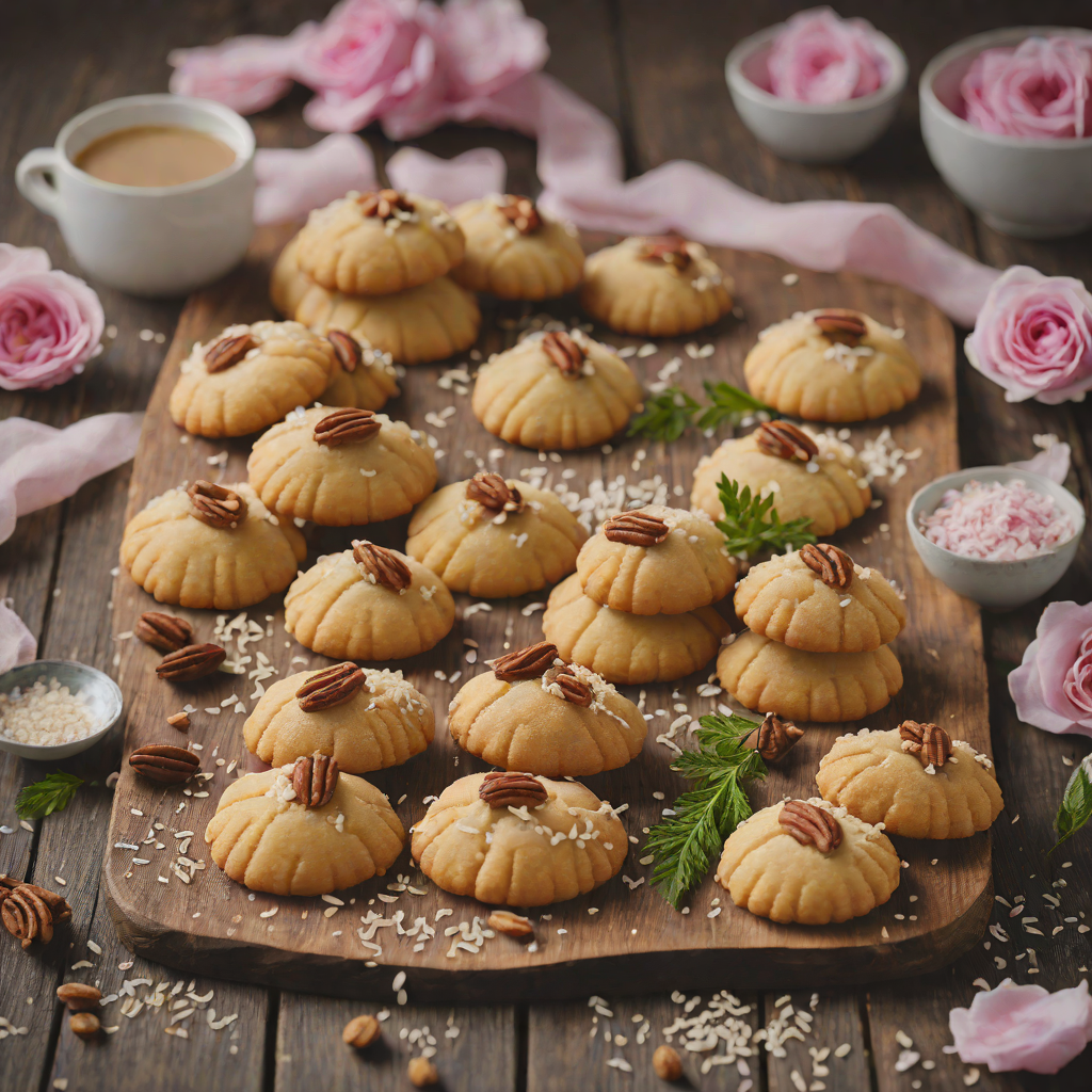 Date and Walnut Ma’amoul Cookies with Rosewater
