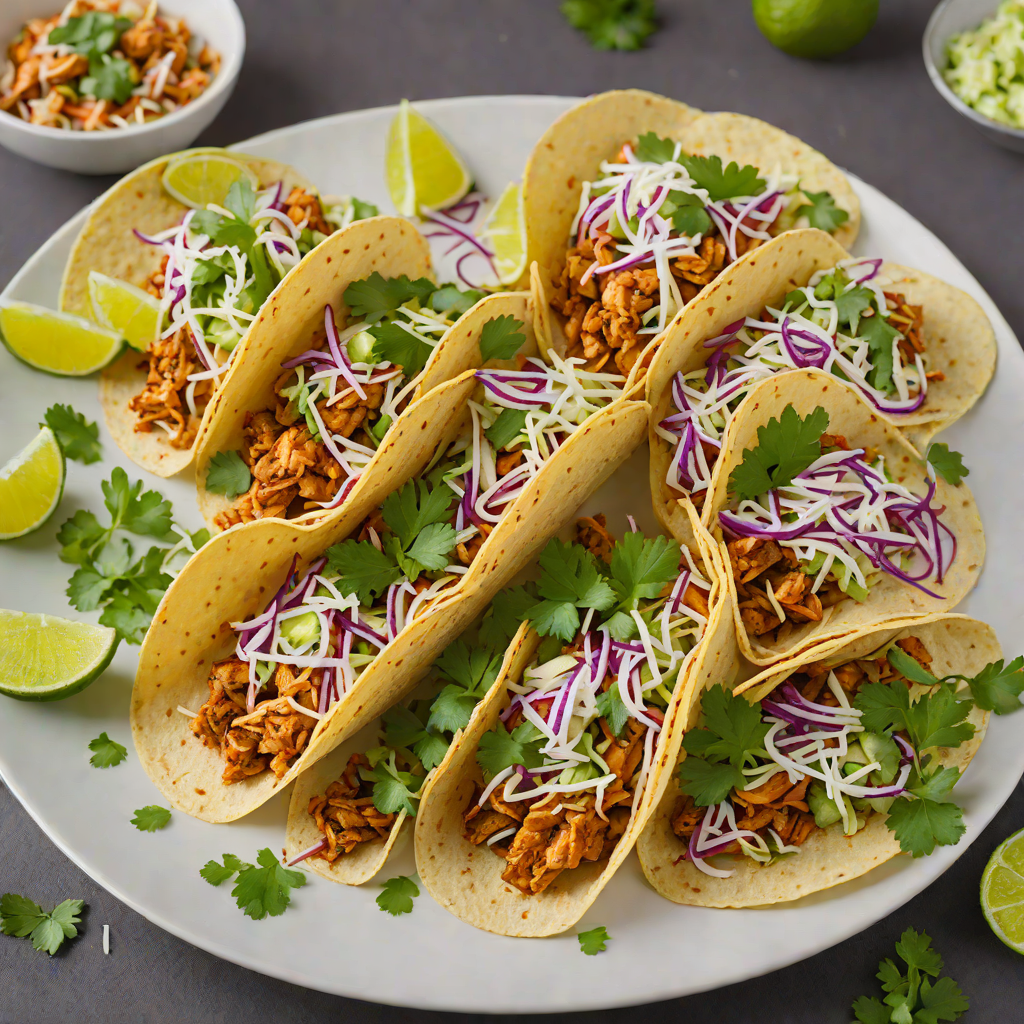 Tex-Mex Chicken Tacos with Fresh Cilantro-Lime Slaw
