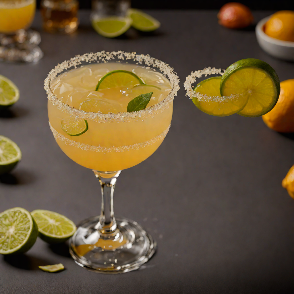 Citrus-Honey Mezcal Margarita with Tajín Rim