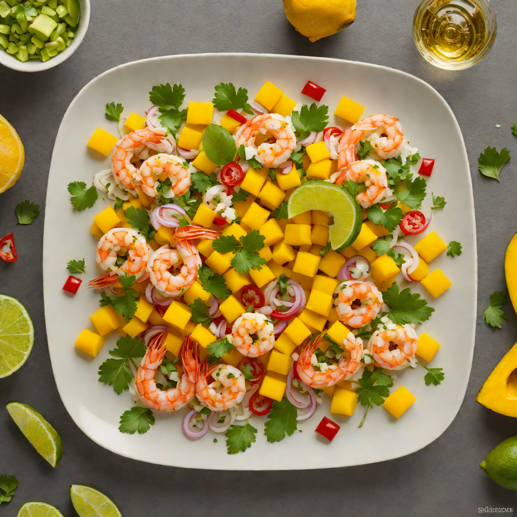 Tequila-Lime Shrimp Ceviche with Mango and Cilantro