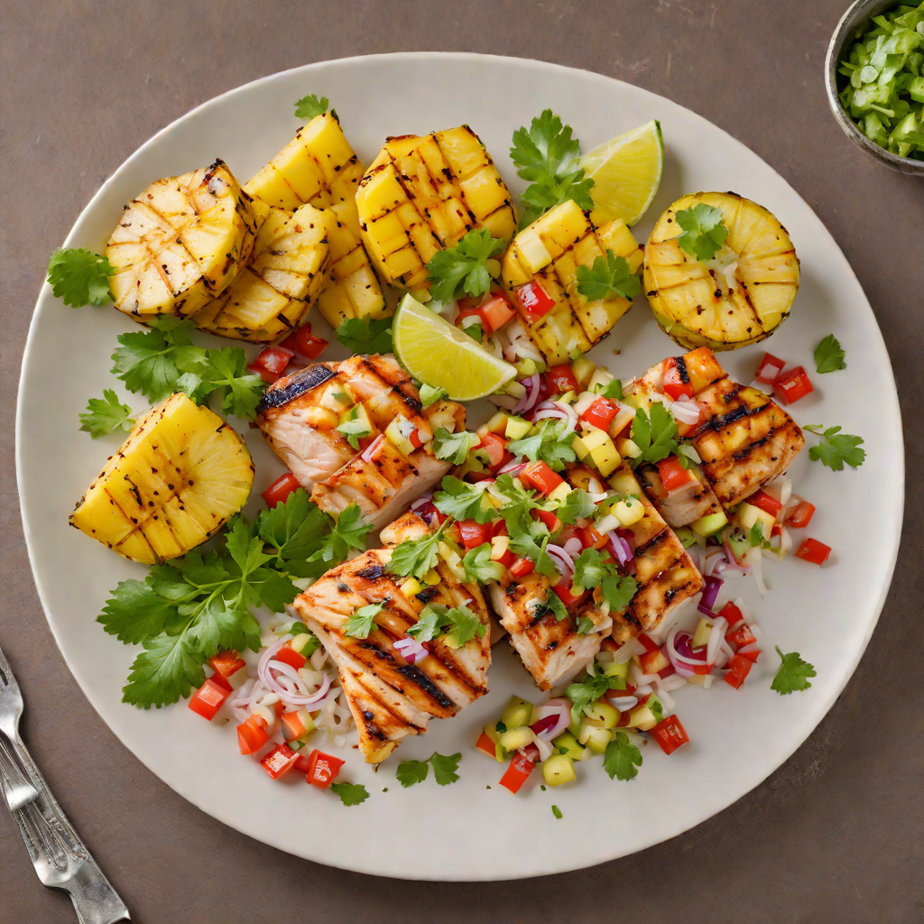 Tequila-Lime Chicken with Grilled Pineapple Salsa