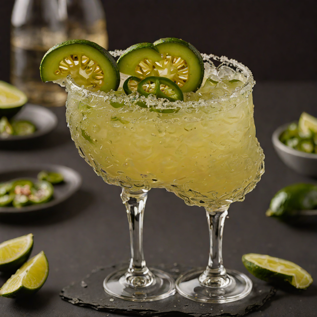 Charred Jalapeño Margarita with Mezcal and Lime