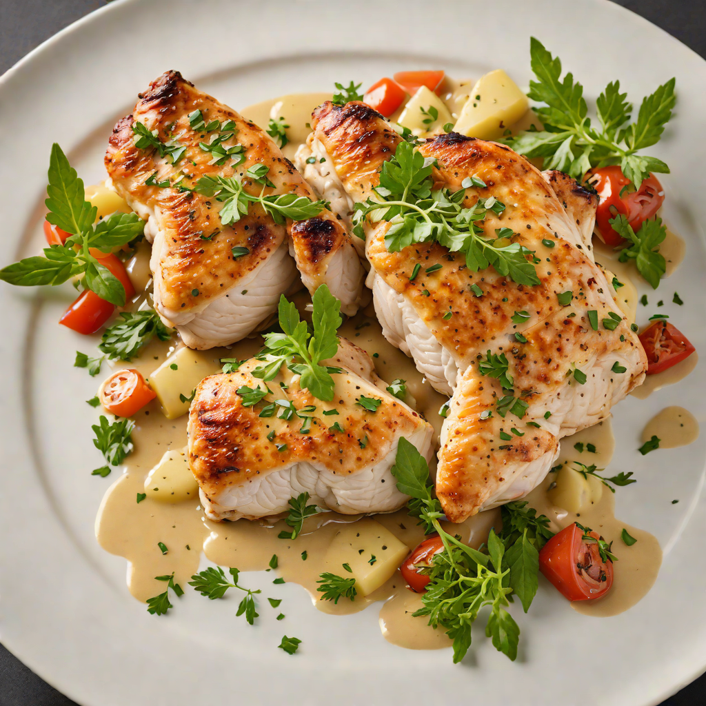 Pan-Seared Chicken with Lake County Herb Sauce