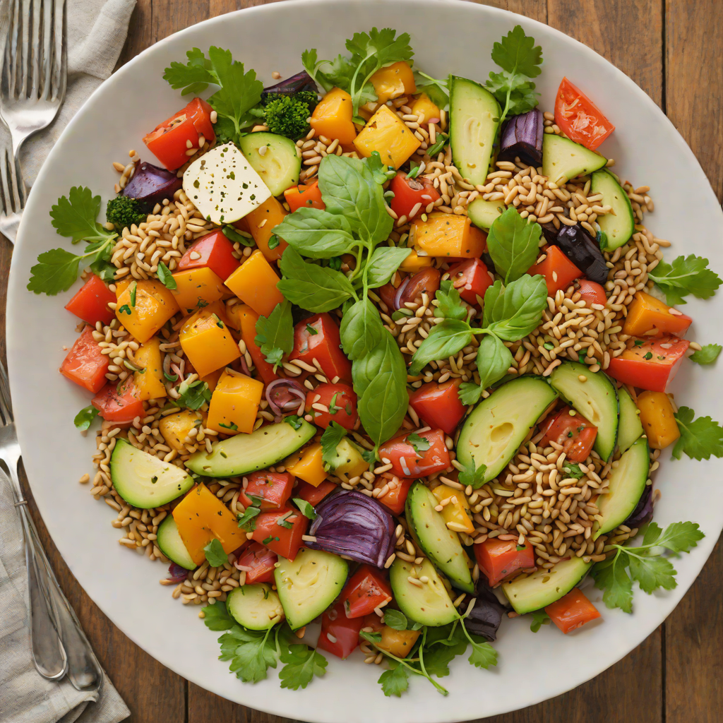 Lake County-Inspired Roasted Vegetable Grain Bowl
