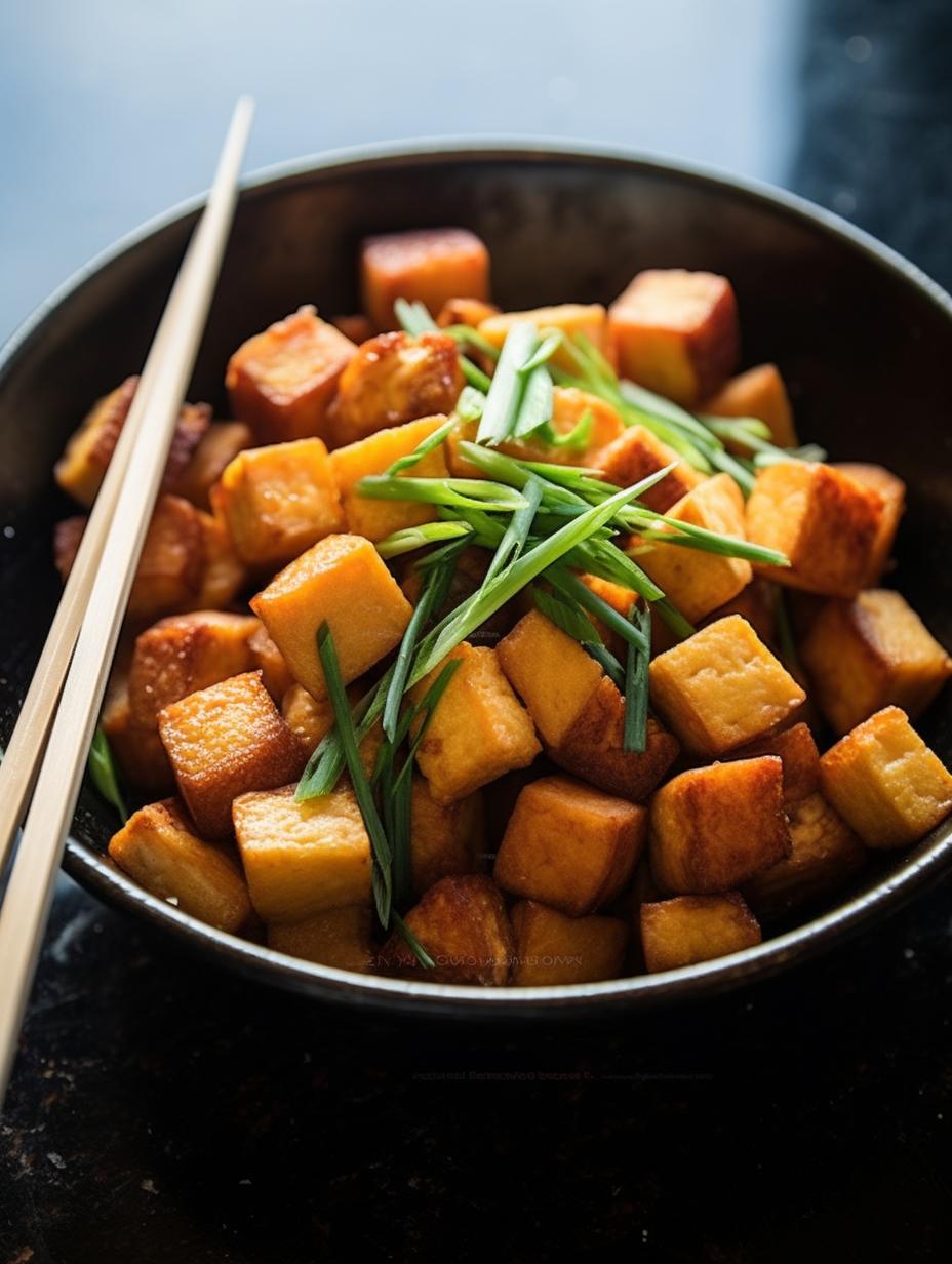 Census-Inspired Fusion Stir-Fry with Soy-Glazed Tofu