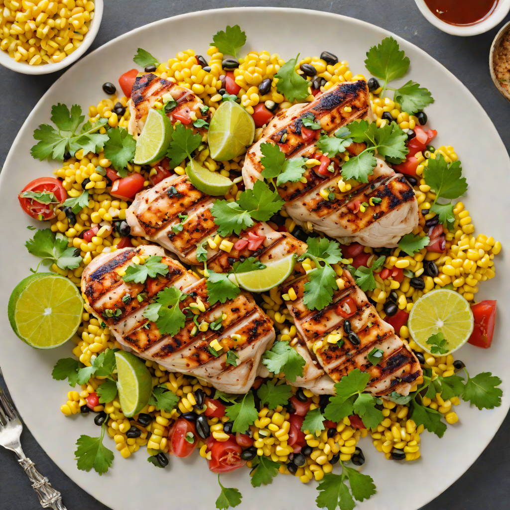 Grilled Tequila-Lime Chicken with Charred Corn Salsa