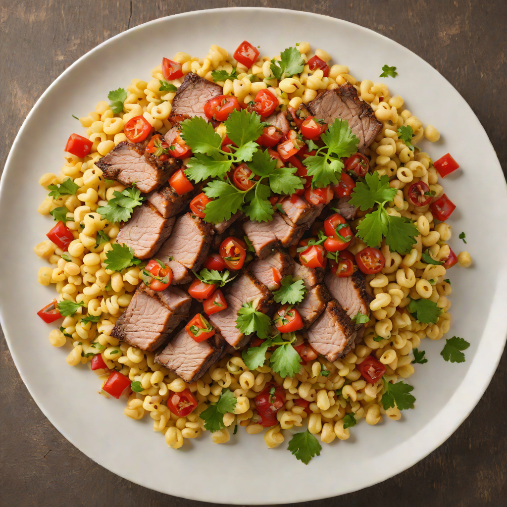 Slow-Cooked Pork with Hominy and Spicy Llajua Salsa