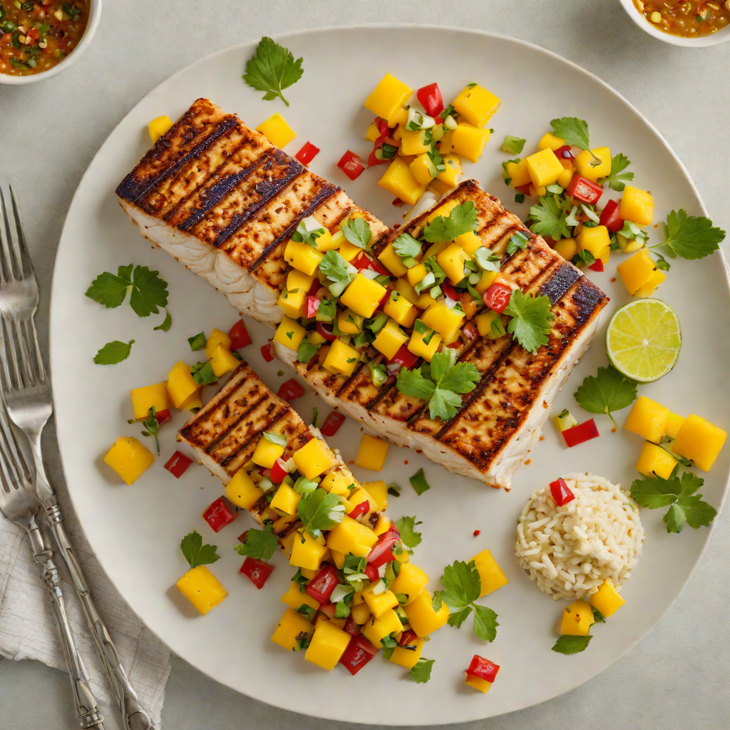 Caribbean-Spiced Grilled Mahi-Mahi with Mango Salsa