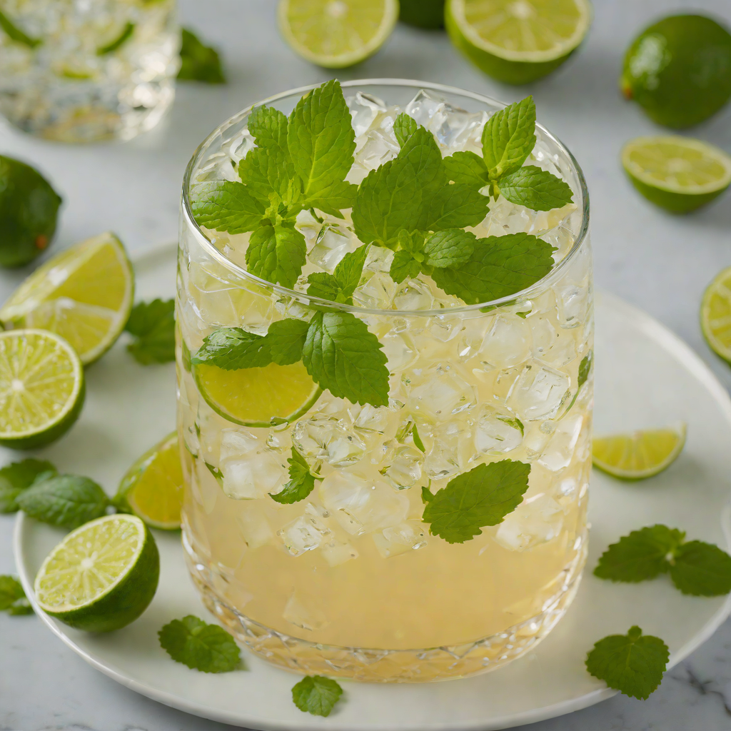 Honey-Lime Rum Cooler with Mint