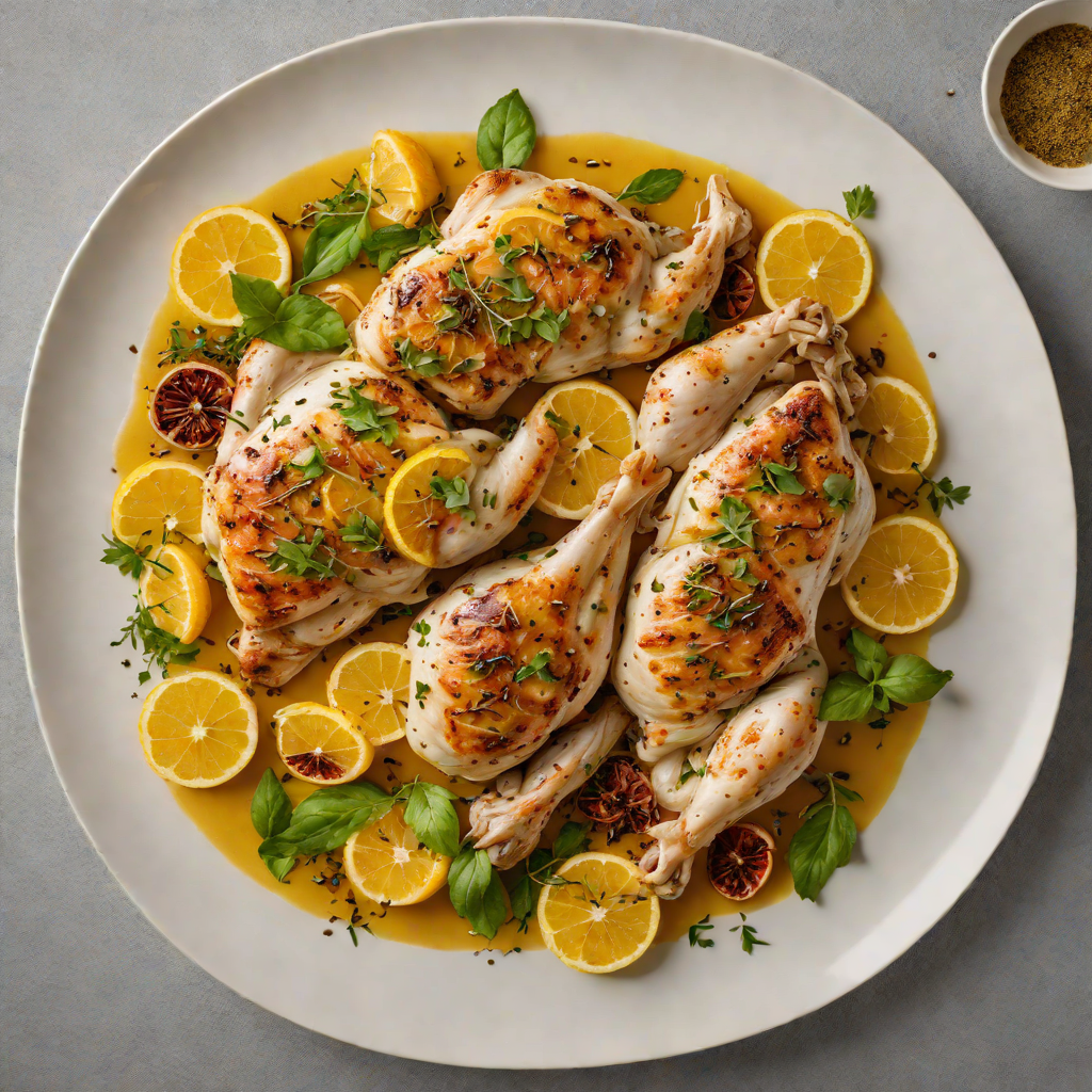 Plunge Pool Citrus Chicken with Za’atar and Garlic