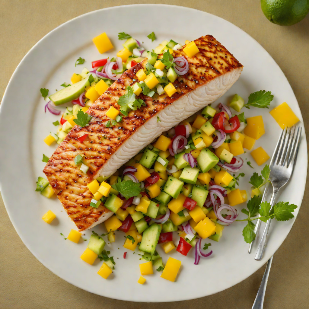 Seared Mahi-Mahi with Mango and Avocado Salsa