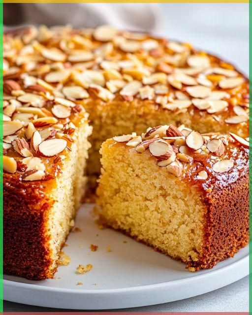 One-Bowl Vanilla Almond Cake with Honey Glaze