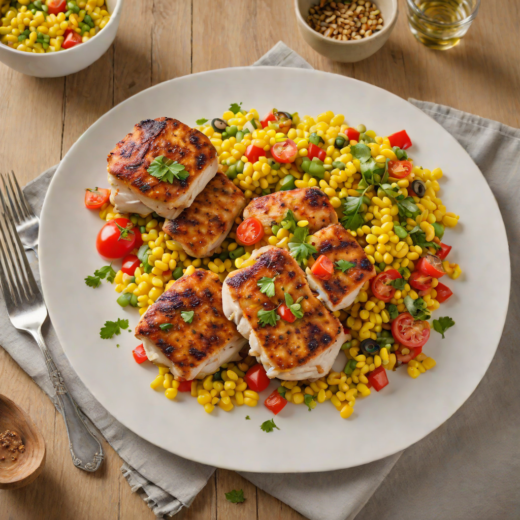 Pan-Seared Chicken Thighs with Summer Corn and Tomato Succotash
