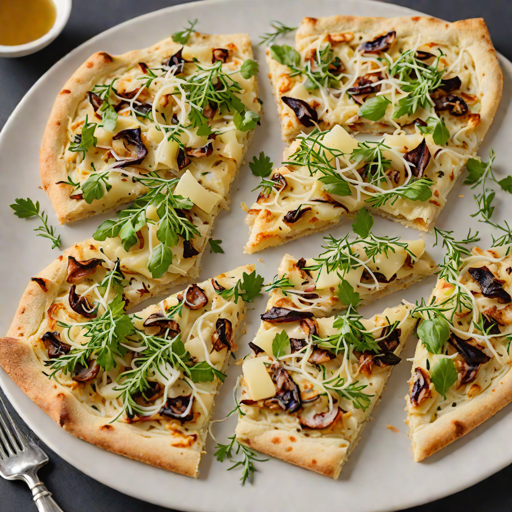Caramelized Onion and Gruyère Flatbread with Thyme
