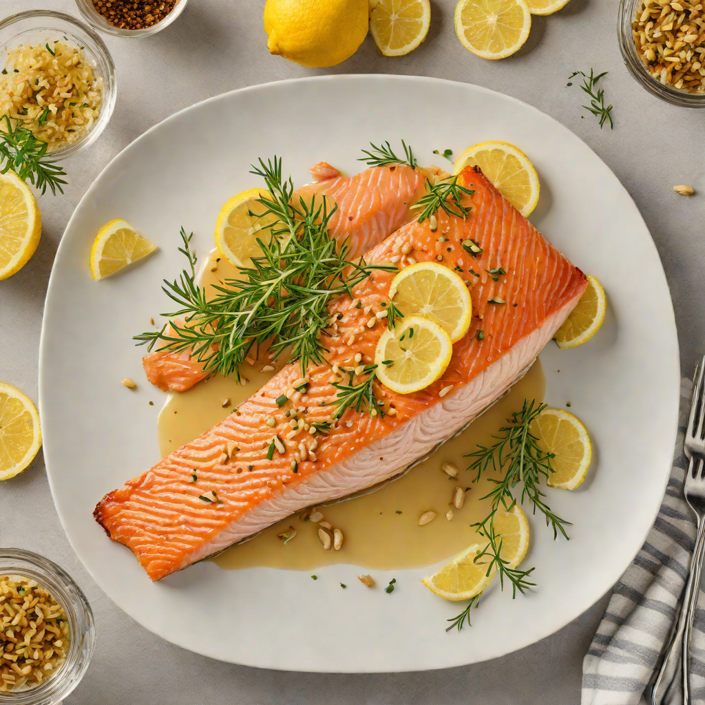 Pan-Roasted Salmon with Garlic Butter and Lemon Zest