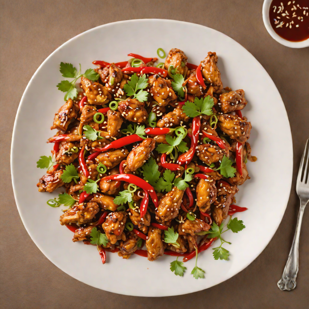 Spicy Stir-Fried Chicken with Chili and Garlic