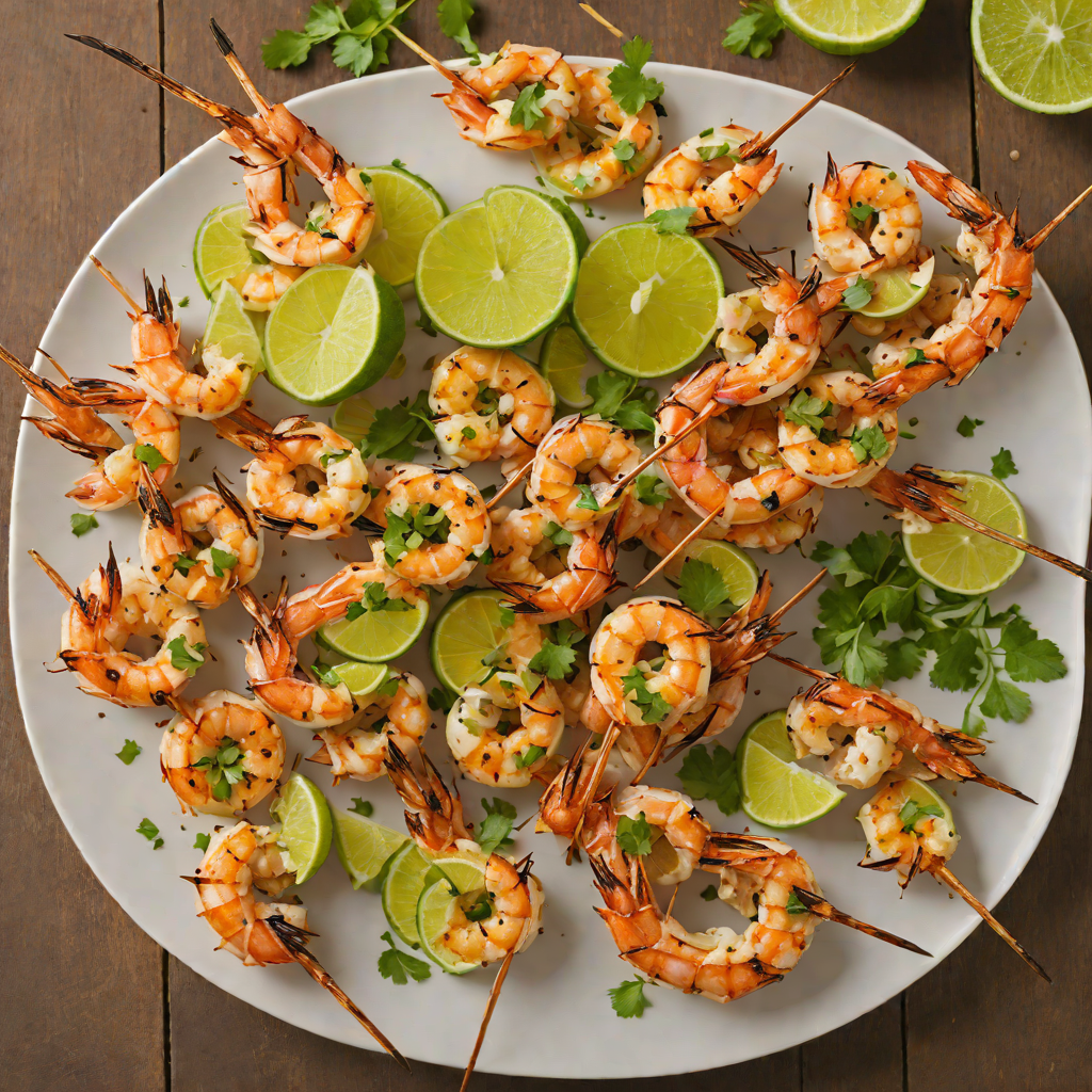 Hot and Tangy Mexican-Style Grilled Shrimp Skewers