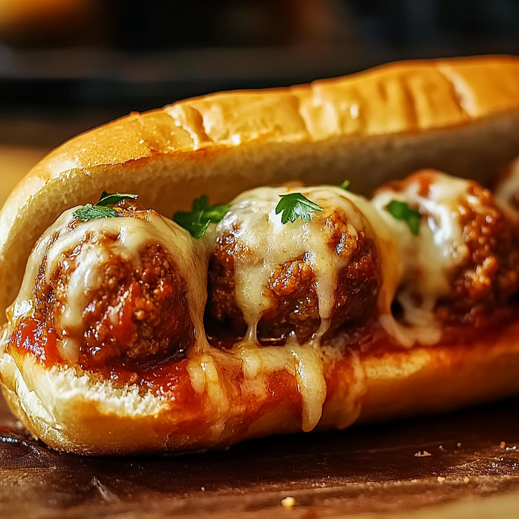 Mini Meatball Subs with Tomato Sauce