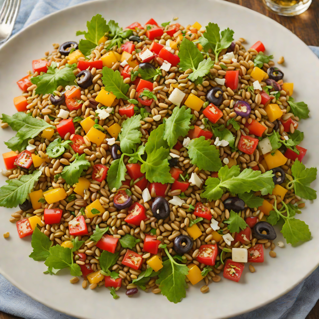 Hot Pepper and Garlic Infused Mediterranean Lentil Salad
