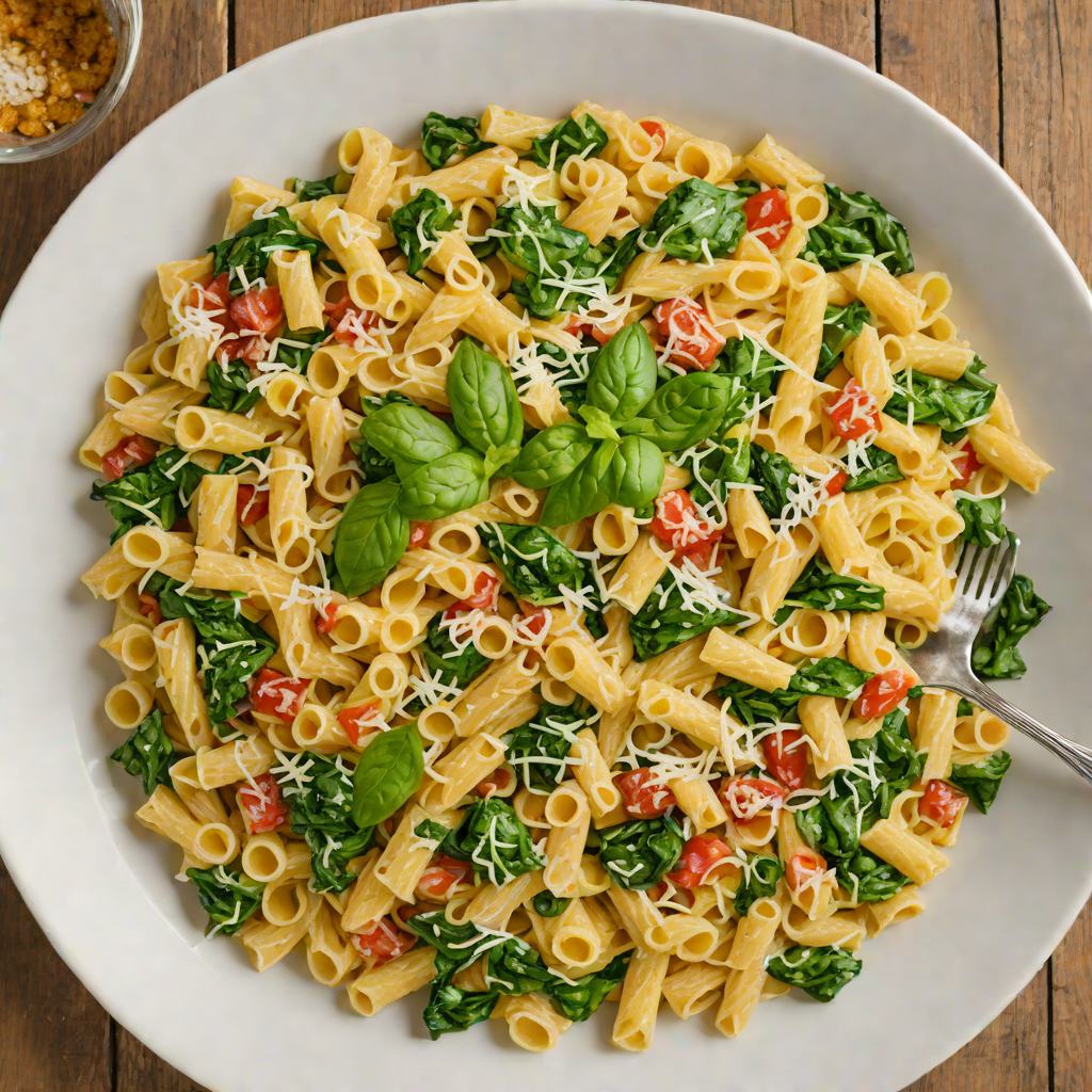 One-Pot Creamy Spinach and Cheese Pasta