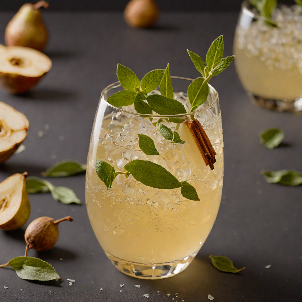 Spiced Pear and Sage Fizz