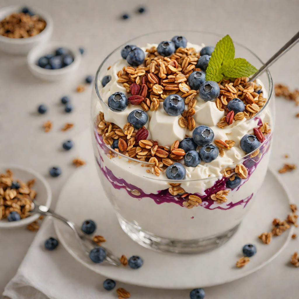 Blueberry Maple Yogurt Parfait with Toasted Granola