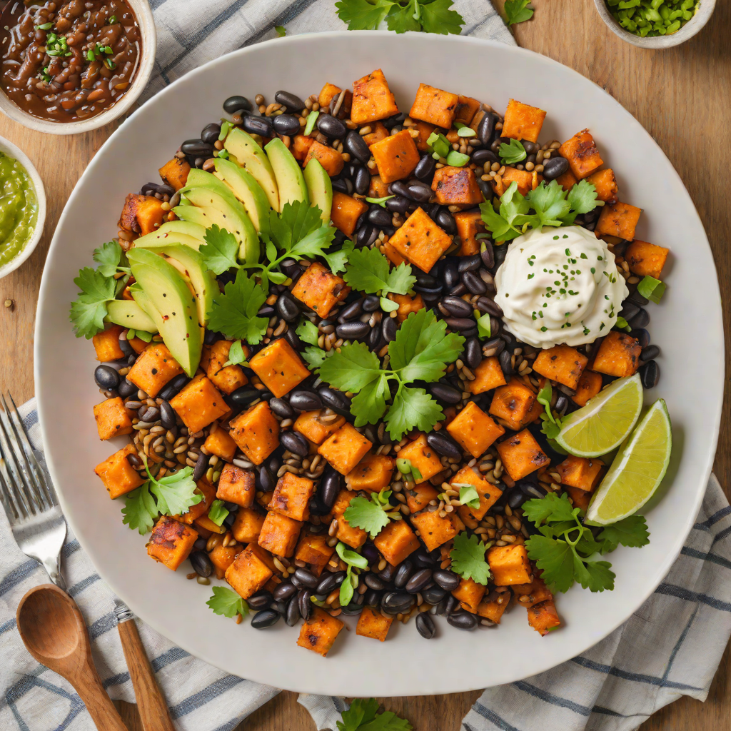 Cajun-Spiced Sweet Potato and Black Bean Bowl