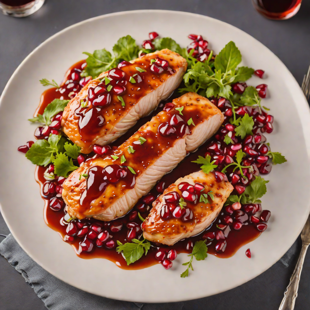 Pan-Seared Chicken Breast with Sweet and Tangy Pomegranate Glaze