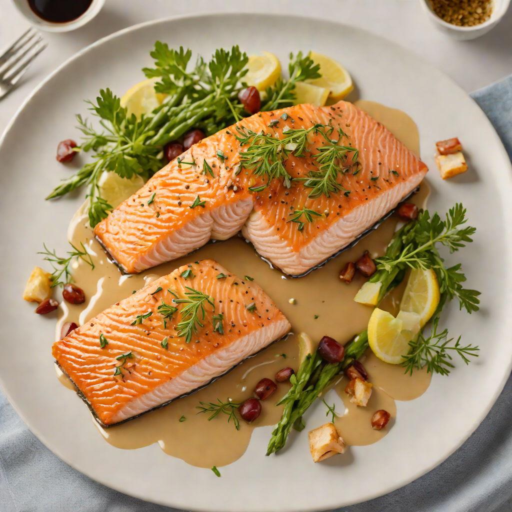 Oven-Roasted Salmon with Dijon and Maple Glaze