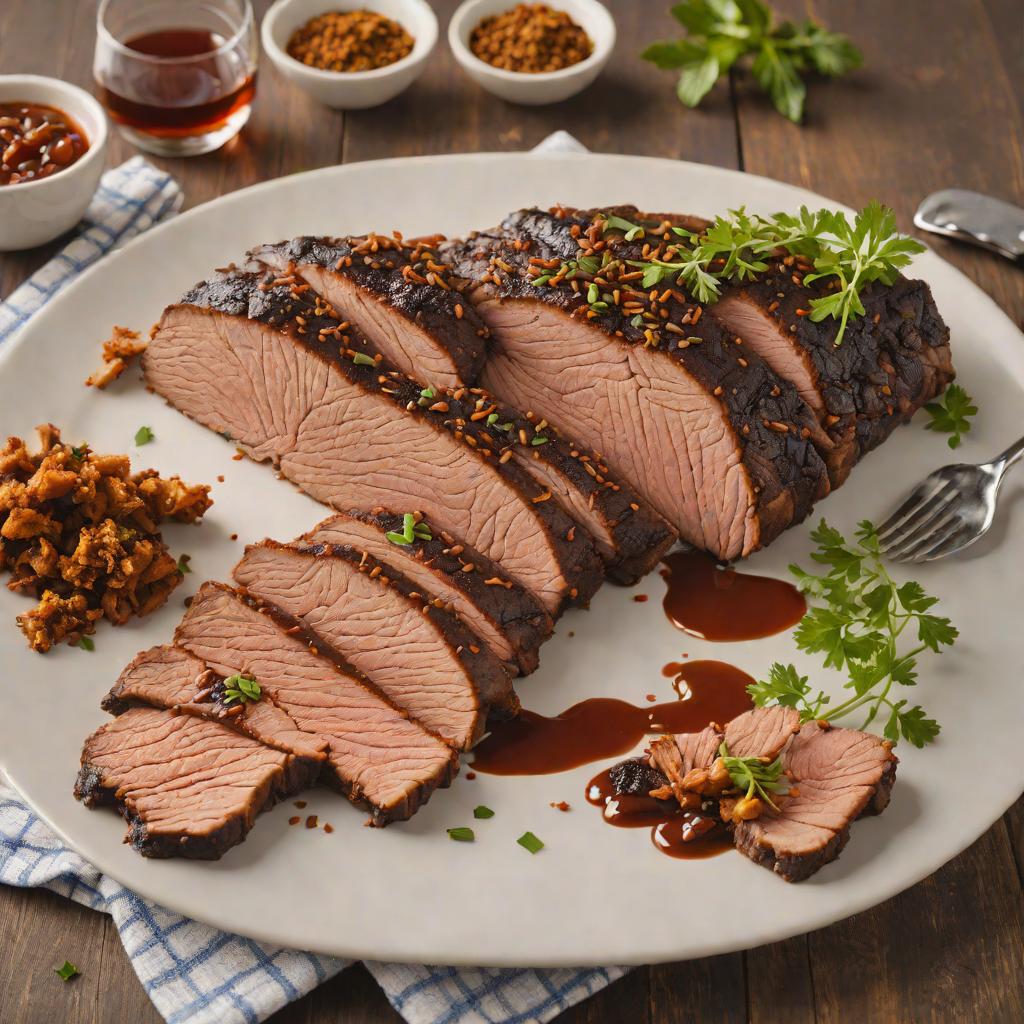 Slow-Smoked Hickory-Oak Brisket with Spiced Dry Rub