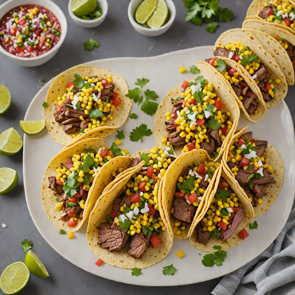 South Central Grilled Steak Tacos with Charred Corn Salsa