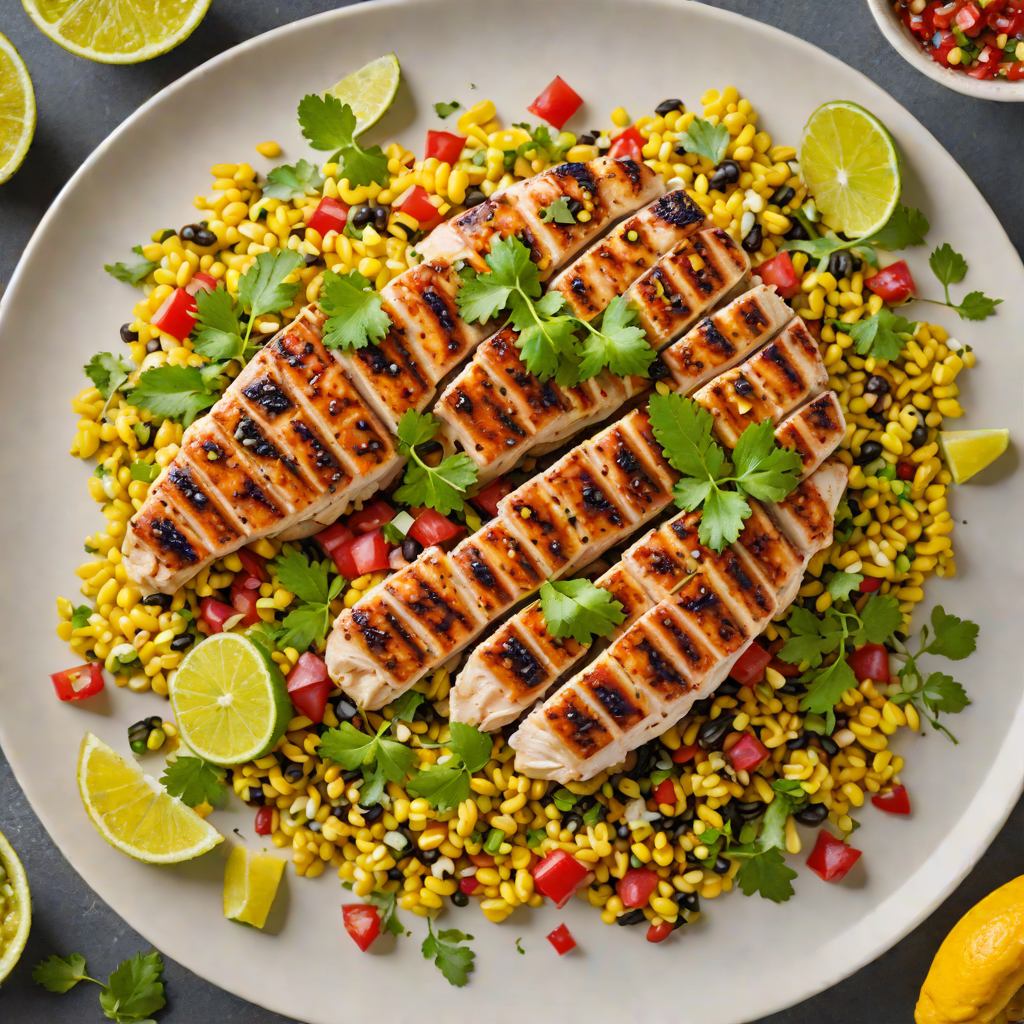 Citrus-Marinated Grilled Chicken with Charred Corn Salsa
