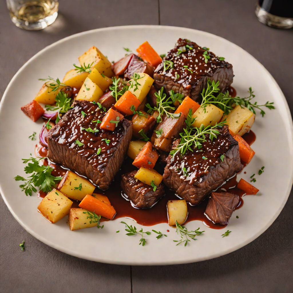 Total Wine Red Wine-Braised Short Ribs with Root Vegetables