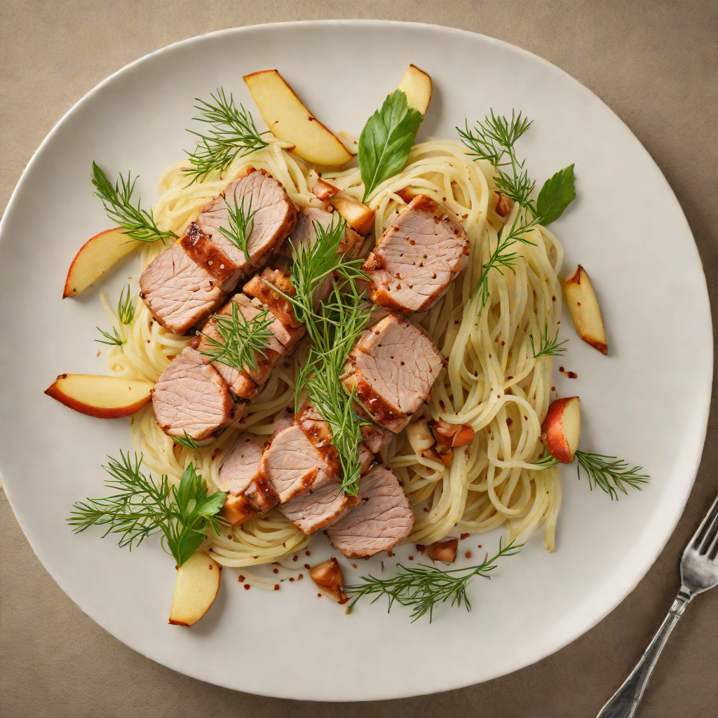 Sautéed Pork Tenderloin with Apple and Fennel