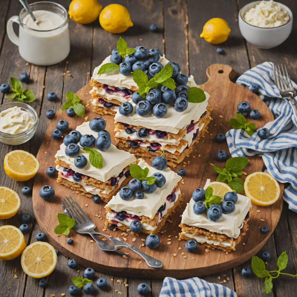 Blueberry-Lemon Icebox Cake with Whipped Mascarpone
