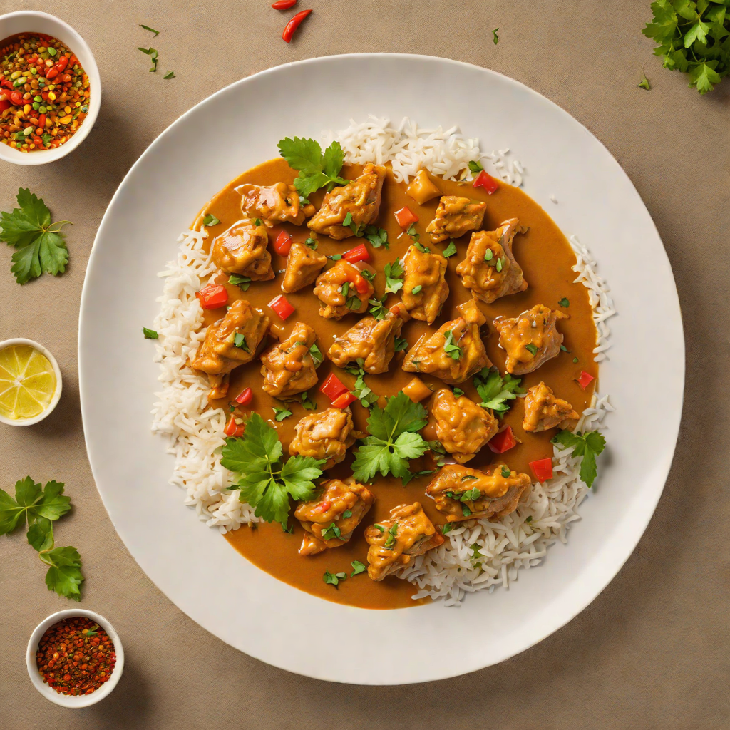 Stewed Curry Chicken with Caribbean Spices